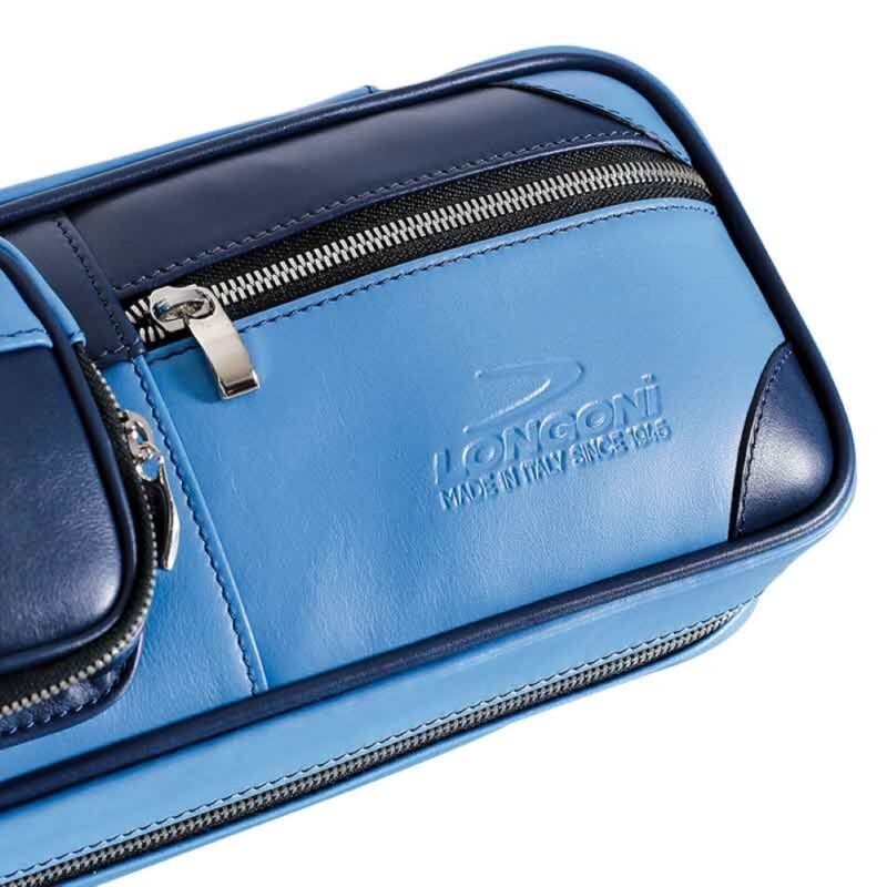 Billaresbalsalobre Funda Taco Billar Longoni Giotto Ocean 4P 8F Azul 6395 - Imagen 4