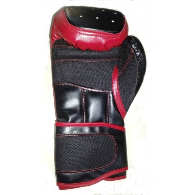 Billaresbalsalobre Guantes Boxeo Piel Sintética Relleno Algodón 16 Oz, ROJO ARM21620 - Imagen 2
