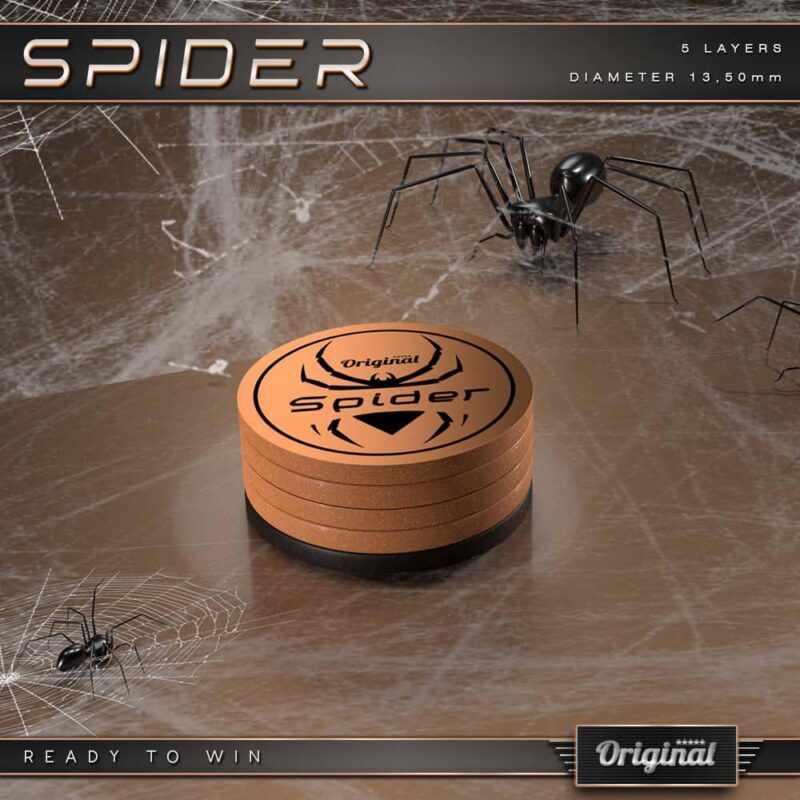 Billaresbalsalobre Soleta Original Spider Cue Tip 13.5mm Soleta Taco Billar 04617 - Imagen 2