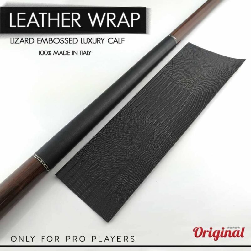 Billaresbalsalobre Manguito Original Modelo Leather Wrap Taco Billar Negro 03747-BK - Imagen 3