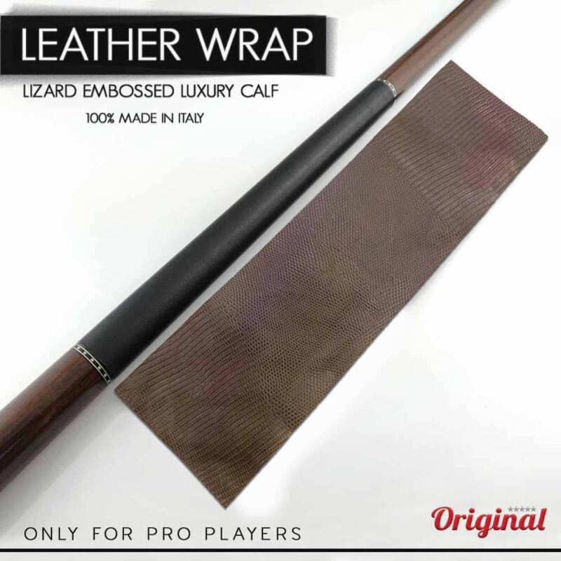 Billaresbalsalobre Manguito Original Modelo Leather Wrap Taco Billar Marron 03747-BW - Imagen 3