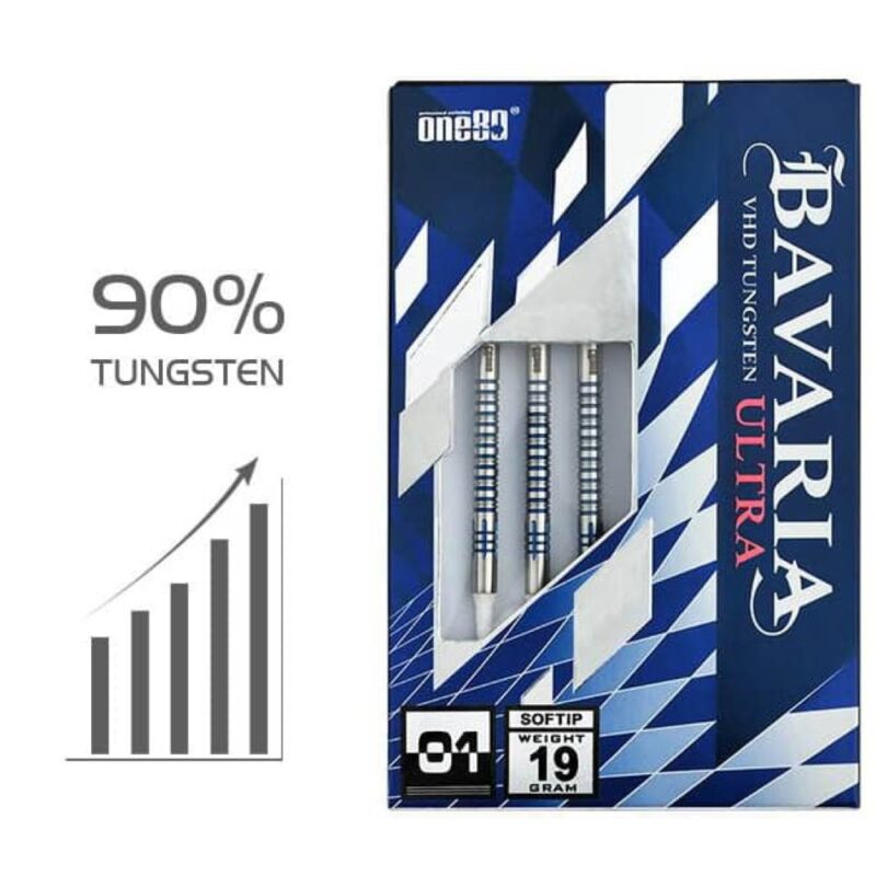 Billaresbalsalobre Dardos One 80 Bavaria 01 90% 19g 7950 - Imagen 4