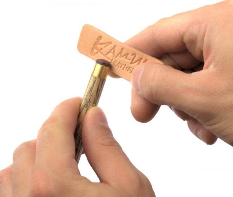 Billaresbalsalobre Kamui Tip Burnisher Cuero Para Soletas De Taco De Billar - Imagen 2