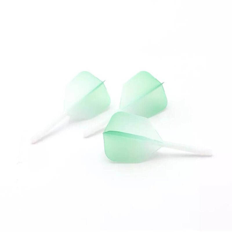 Billaresbalsalobre Plumas Flights Darts Cuesoul Tero AK5 Gradation Light Green Shape M  CSAK-53JB - Imagen 2
