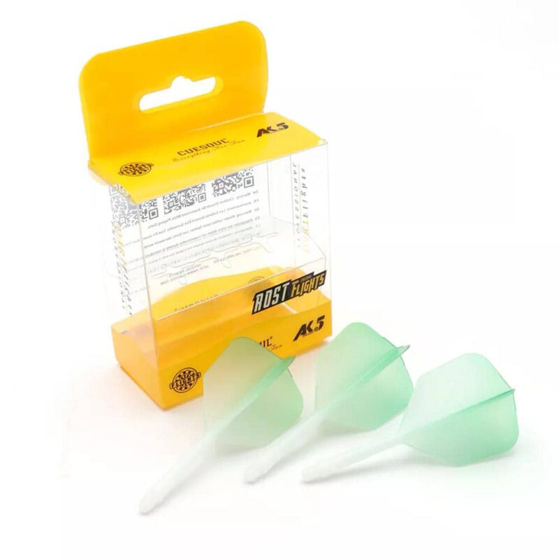 Billaresbalsalobre Plumas Flights Darts Cuesoul Tero AK5 Gradation Light Green Shape M  CSAK-53JB - Imagen 3