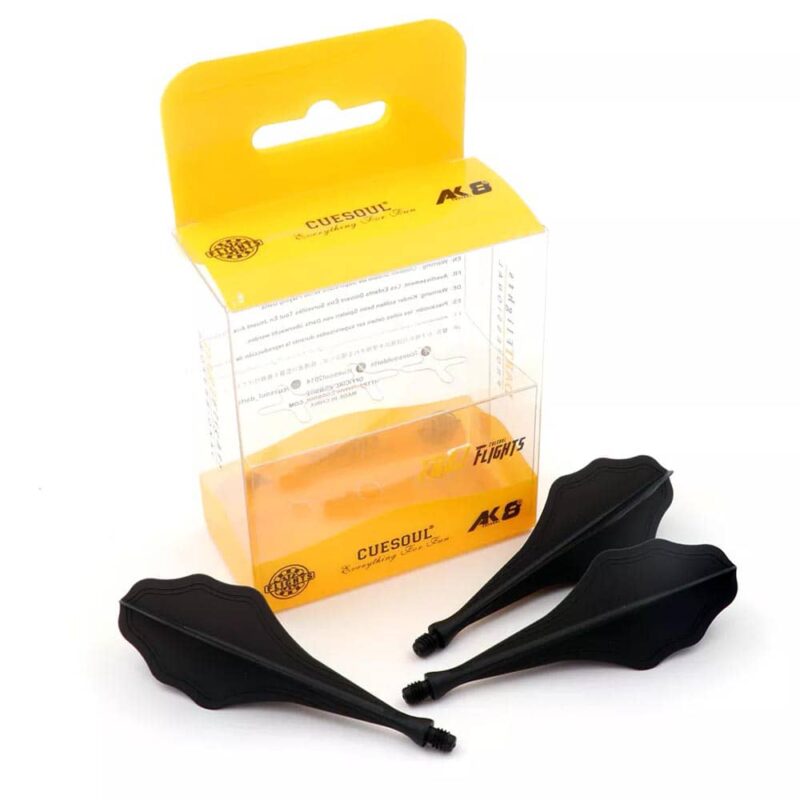 Billaresbalsalobre Plumas Flights Darts Cuesoul Tero AK8 Cloud Shape Negro  CS-AK8-1BL - Imagen 5