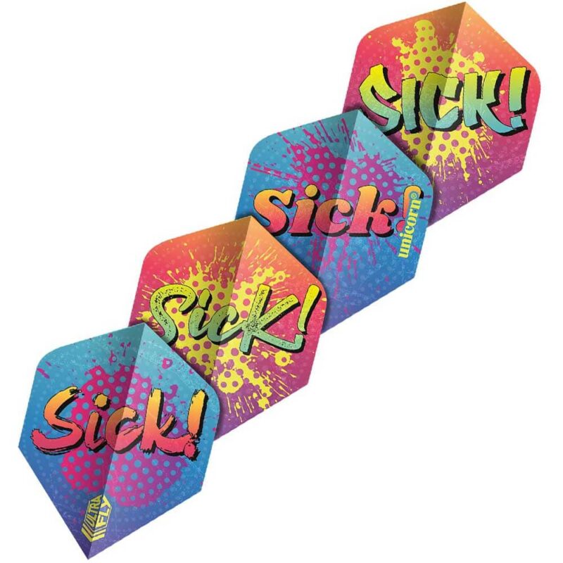Billaresbalsalobre Plumas Unicorn Darts Ultrafly 100 Sick Graffiti Std  69022 - Imagen 2