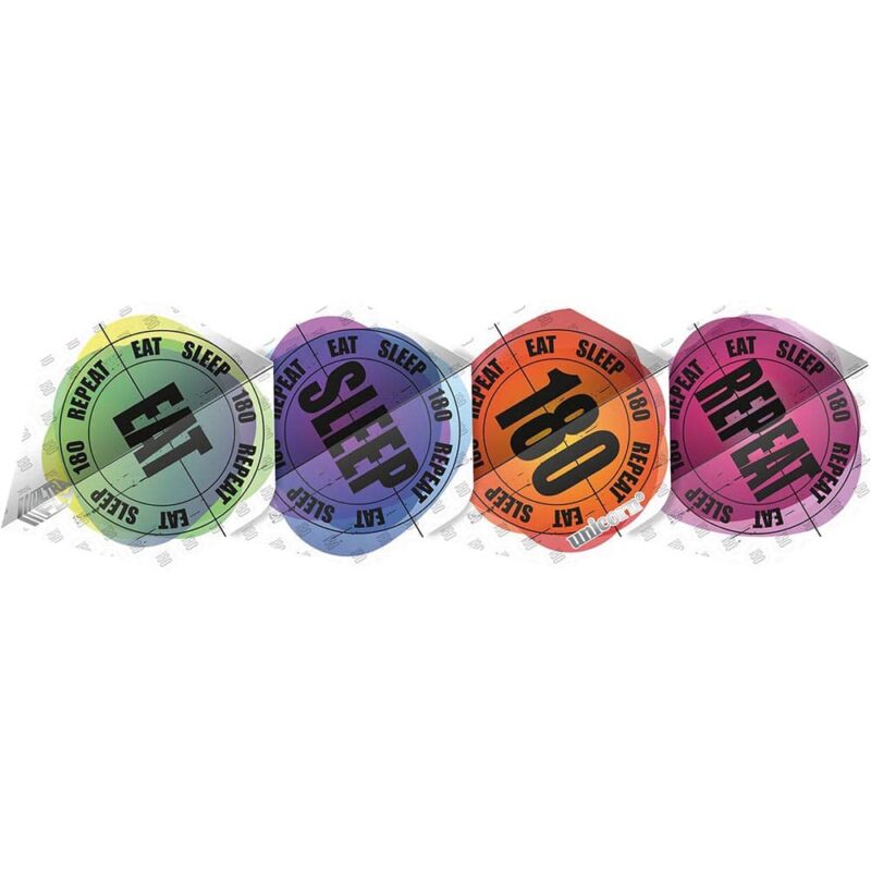Billaresbalsalobre Plumas Unicorn Darts Ultrafly 100 Eat Sleep 180 Repeat Std  69020