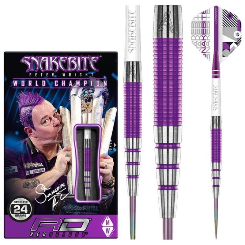 Billaresbalsalobre Dardos Red Dragon Peter Wright Snakebite PL15 Medusa 90% 24gr RDD2364 - Imagen 4