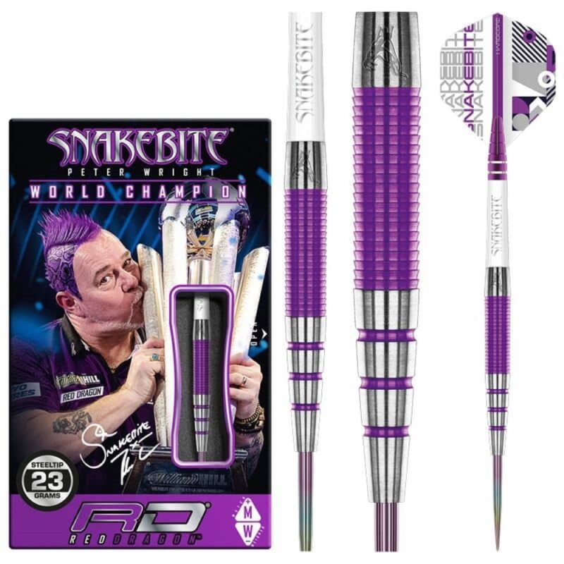 Billaresbalsalobre Dardos Red Dragon Peter Wright Snakebite PL15 Medusa 90% 23gr RDD2363 - Imagen 4