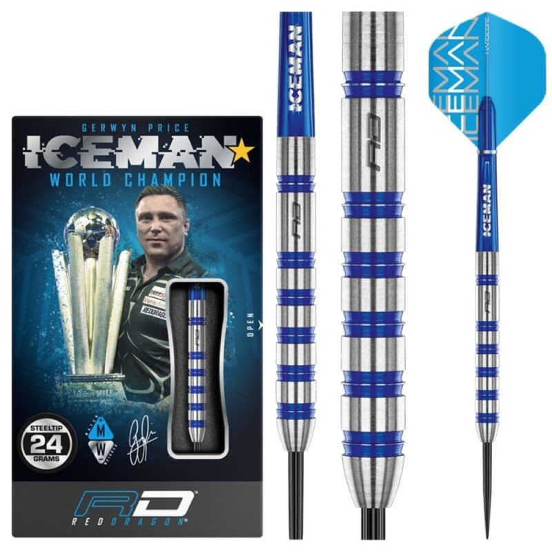 Billaresbalsalobre Dardos Red Dragon Gerwyn Price Iceman Challenger 80% 24gr RDD2376 - Imagen 4