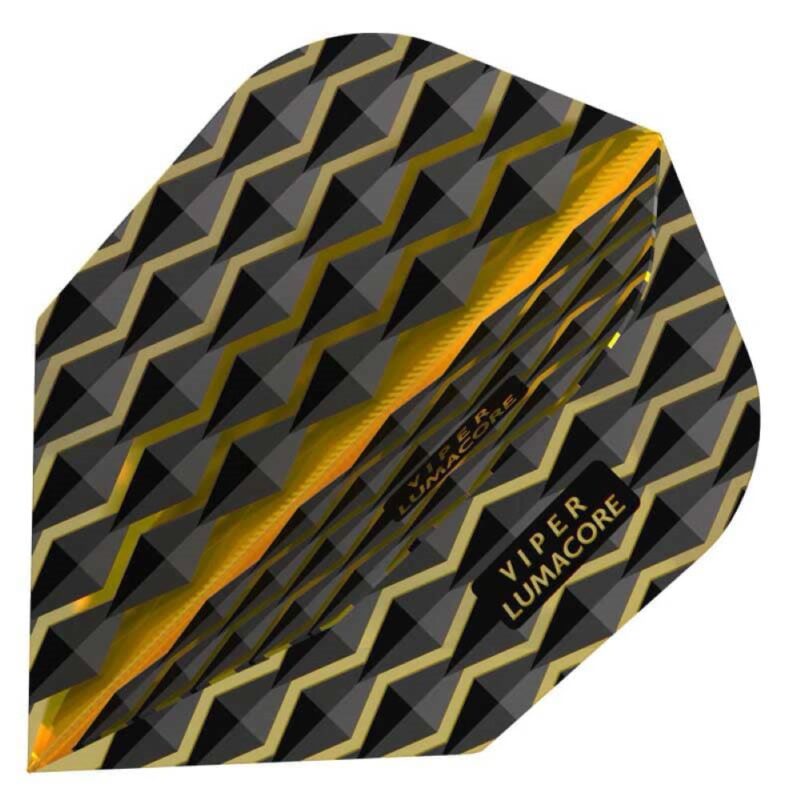 Billaresbalsalobre Pluma Dardos Viper Flights Lumacore  Standard Yellow Black 30-6200