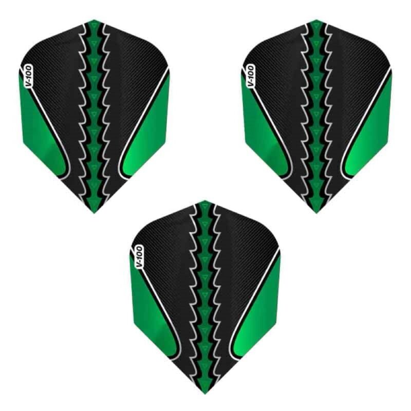 Billaresbalsalobre Pluma Dardos Viper Flights Black Flux Standard Green  30-1823 - Imagen 2