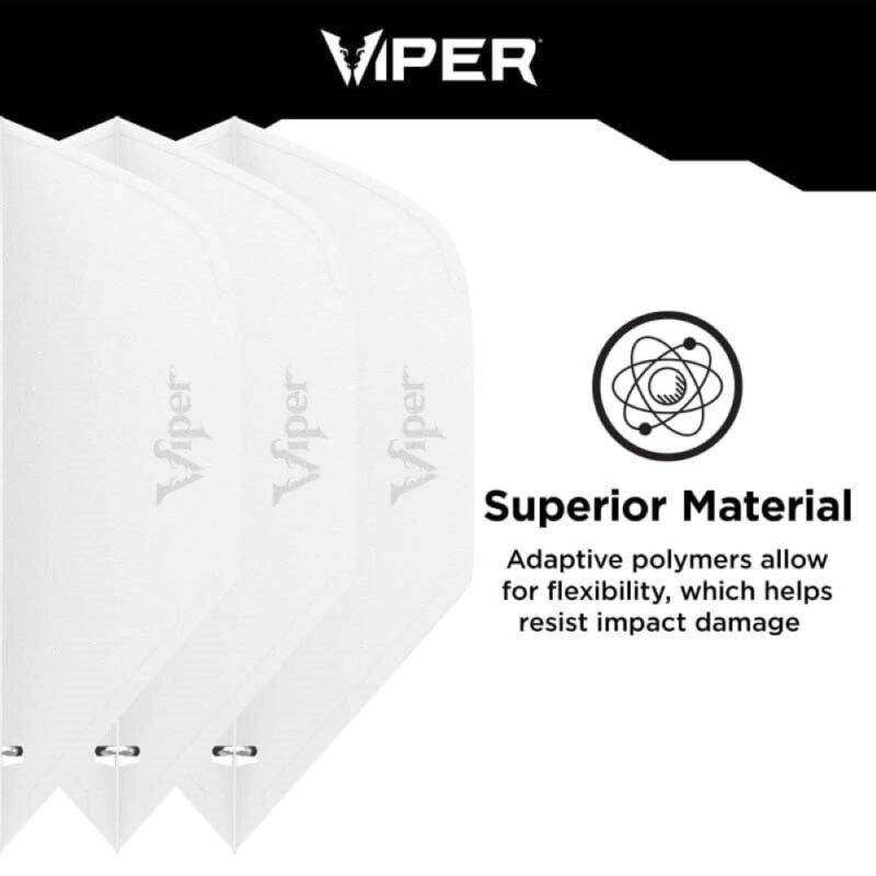 Billaresbalsalobre Pluma Dardos Viper Cool Flights Standard White 30-7728 - Imagen 3