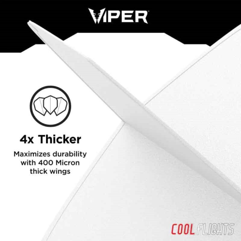 Billaresbalsalobre Pluma Dardos Viper Cool Flights Standard White 30-7728 - Imagen 5