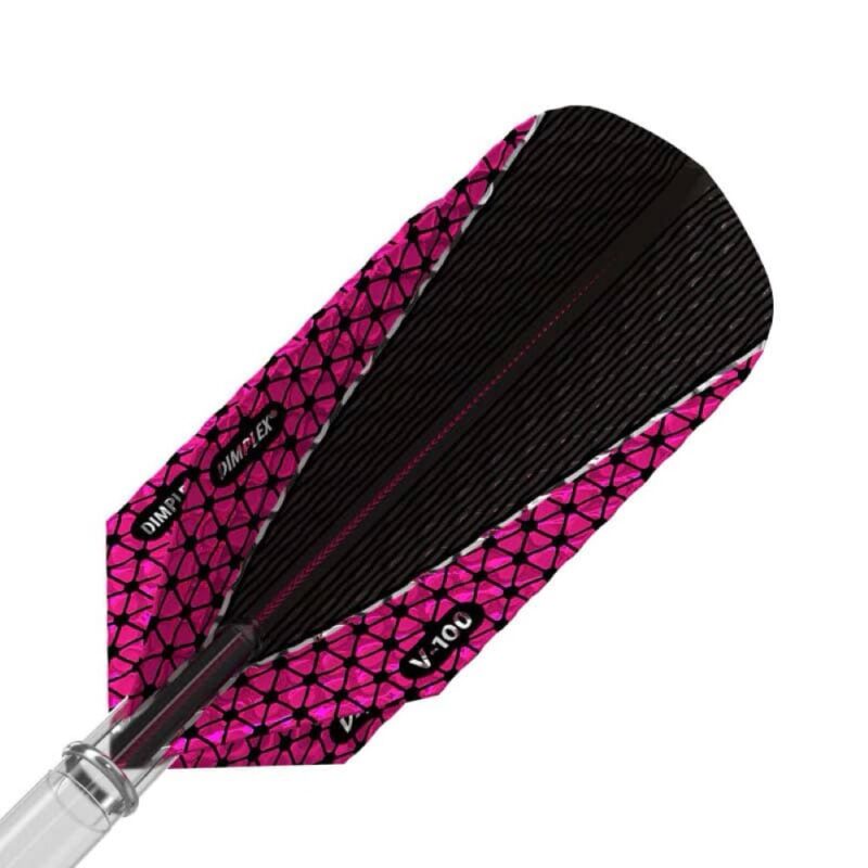 Billaresbalsalobre Pluma Dardos Viper Dimplex Darts Flights Slim Pink Black 30-9109 - Imagen 2