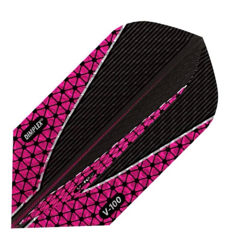 Billaresbalsalobre Pluma Dardos Viper Dimplex Darts Flights Slim Pink Black 30-9109