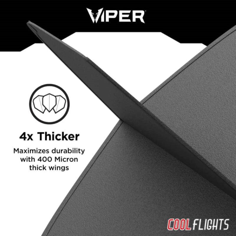 Billaresbalsalobre Pluma Dardos Viper Cool Flights Standard Black 30-7725 - Imagen 5