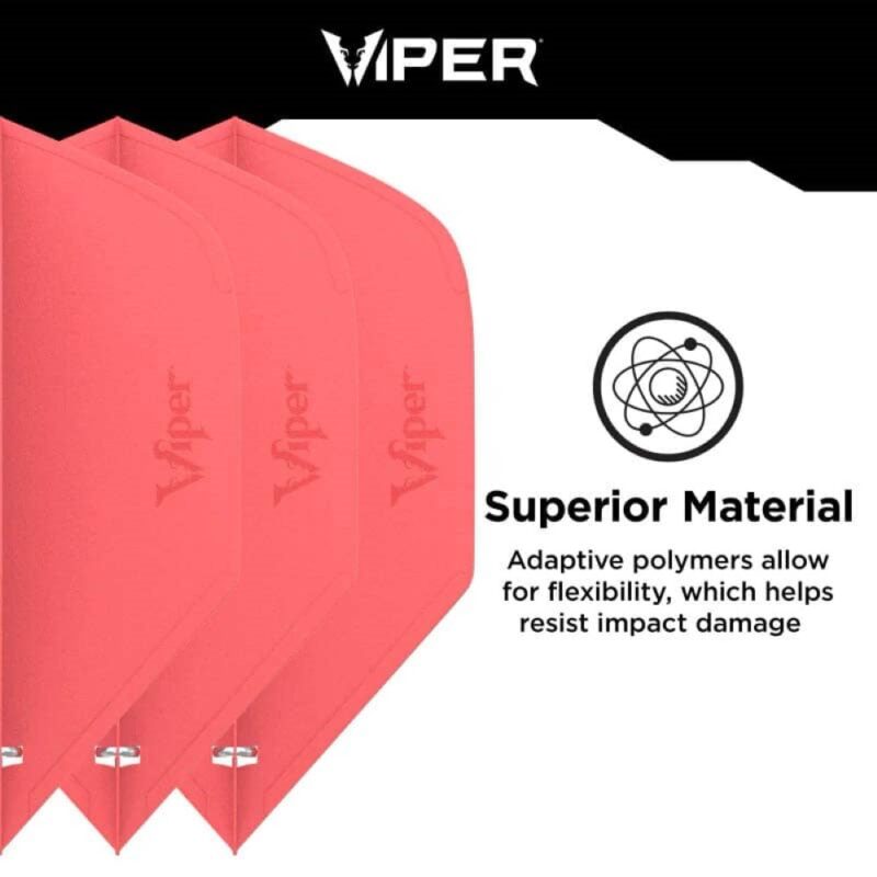 Billaresbalsalobre Pluma Dardos Viper Cool Flights Standard Red 30-7726 - Imagen 2