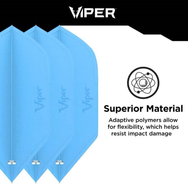 Billaresbalsalobre Pluma Dardos Viper Cool Flights Slim Blue 30-7702 - Imagen 2