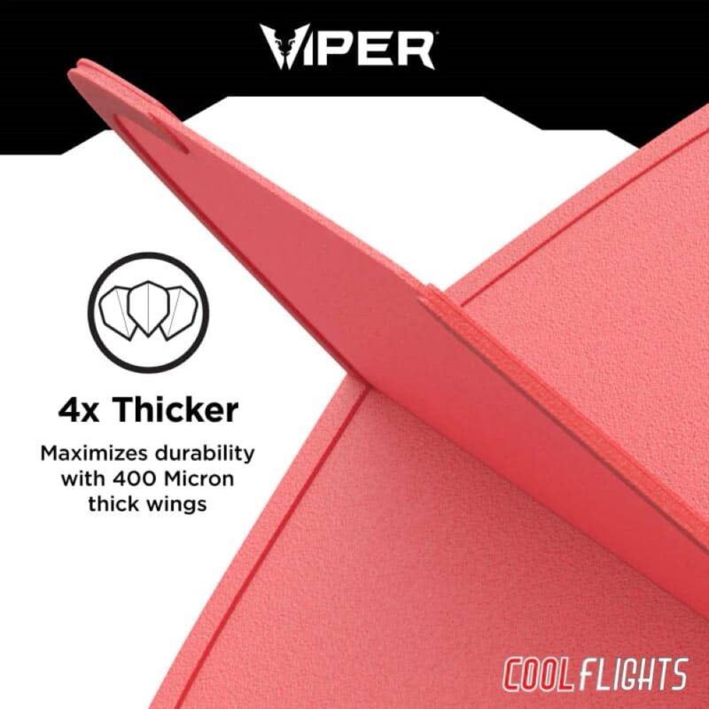 Billaresbalsalobre Pluma Dardos Viper Cool Flights Slim Red 30-7701 - Imagen 2
