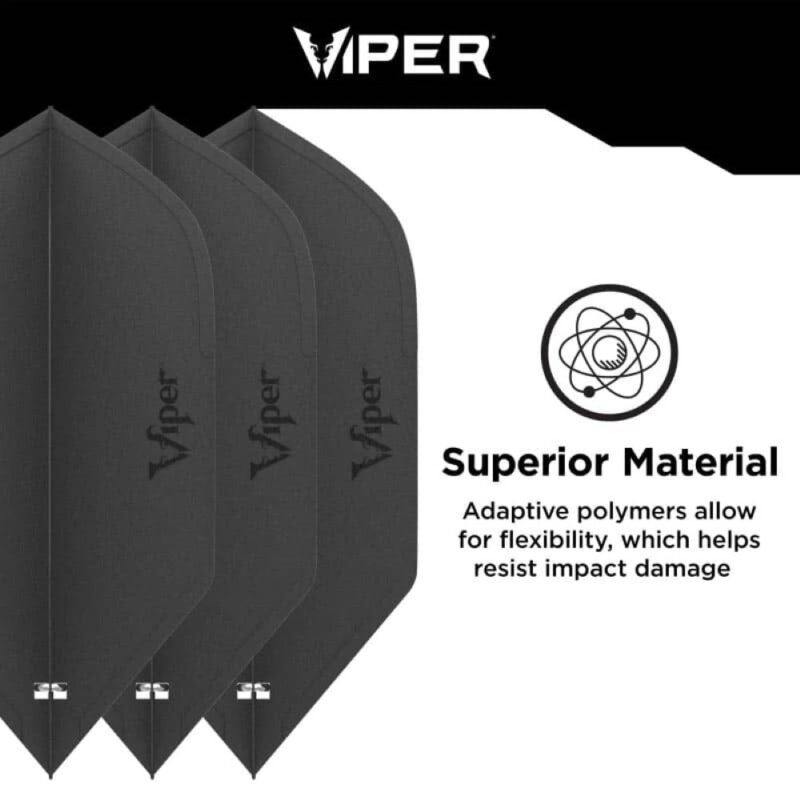 Billaresbalsalobre Pluma Dardos Viper Cool Flights Slim Black 30-7700 - Imagen 3