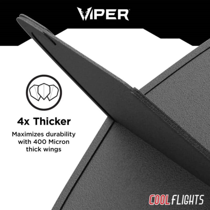 Billaresbalsalobre Pluma Dardos Viper Cool Flights Slim Black 30-7700 - Imagen 4