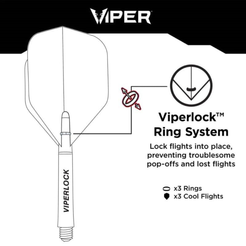Billaresbalsalobre Pluma Dardos Viper Cool Flights Slim Black 30-7700 - Imagen 5