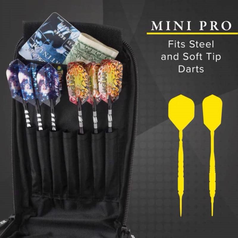 Billaresbalsalobre Funda Dardos Casemaster Mini Pro Leatherette Dart Case Black  36-0909-01 - Imagen 4