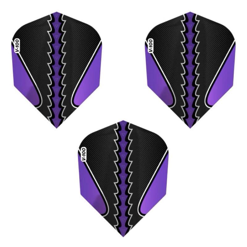 Billaresbalsalobre Pluma Dardos Viper Flights Black Flux Standard Purple 30-1822 - Imagen 3