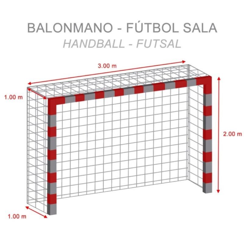 Billaresbalsalobre Juego Redes Balonmano/F.Sala BASIC 5051 - Imagen 2