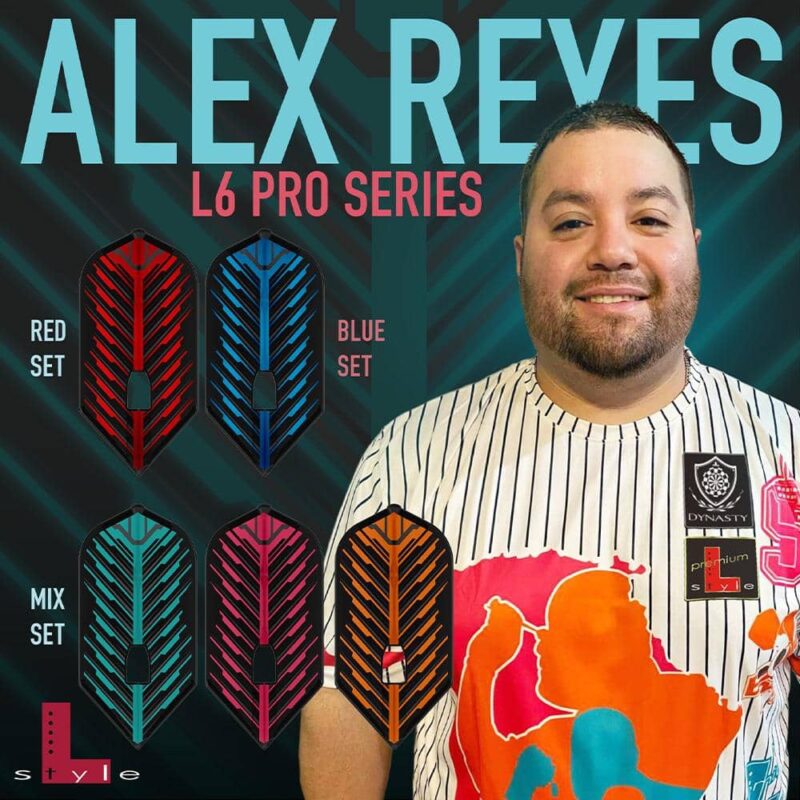 Billaresbalsalobre Plumas L-style Champagne Flights L6Pro Slim Alex Reyes V3 Blue - Imagen 2