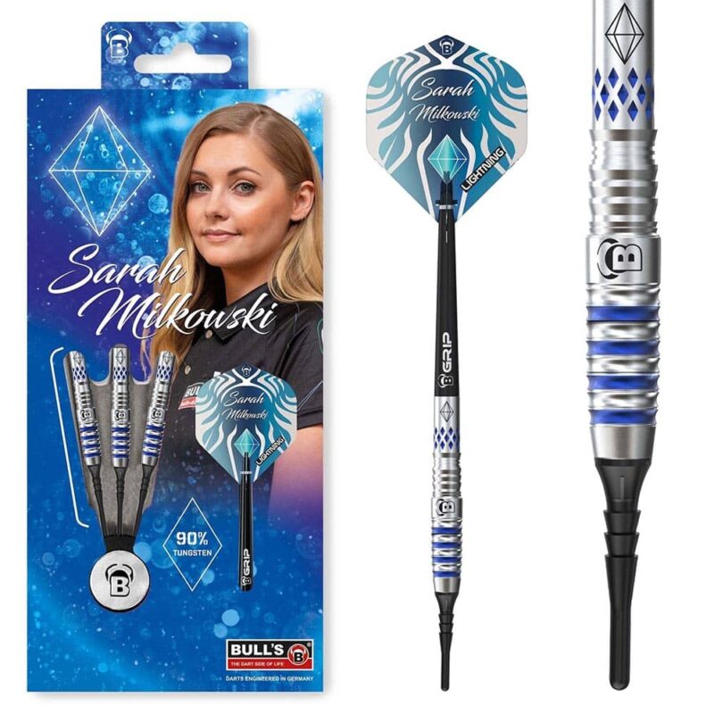 Billaresbalsalobre Dardos Bulls Darts DE Sarah Milkowski 90% 20gr  19740 - Imagen 4