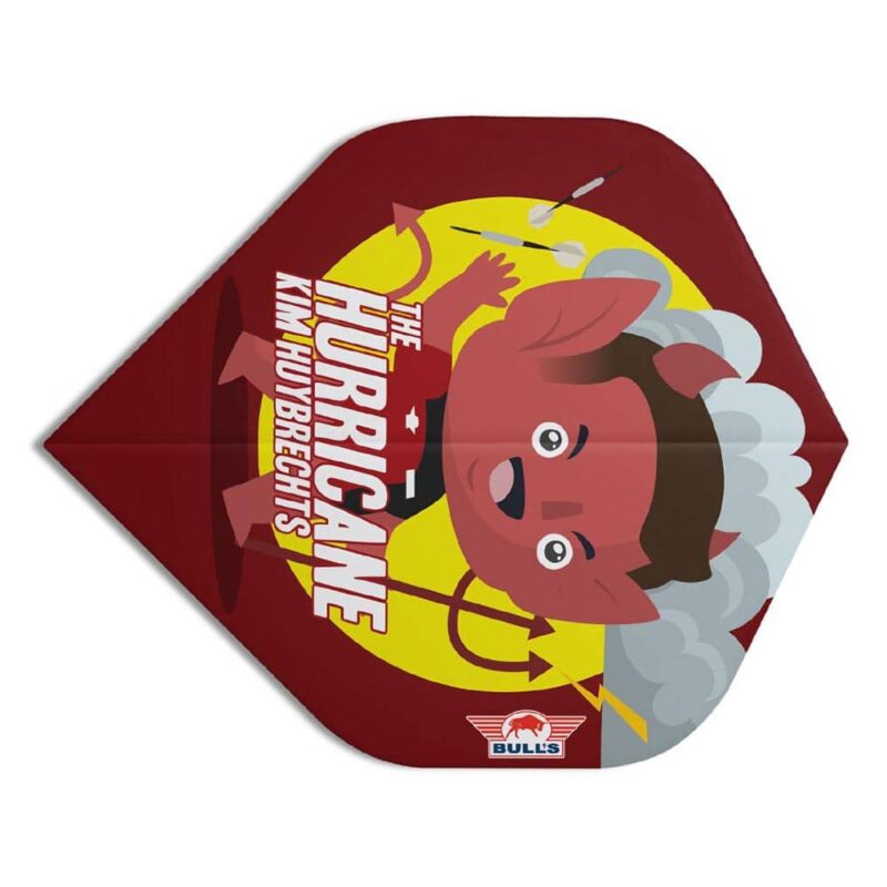 Billaresbalsalobre Plumas Bulls Darts Player 100 Kim Huybrechts Cartoon Standard  50884 - Imagen 2
