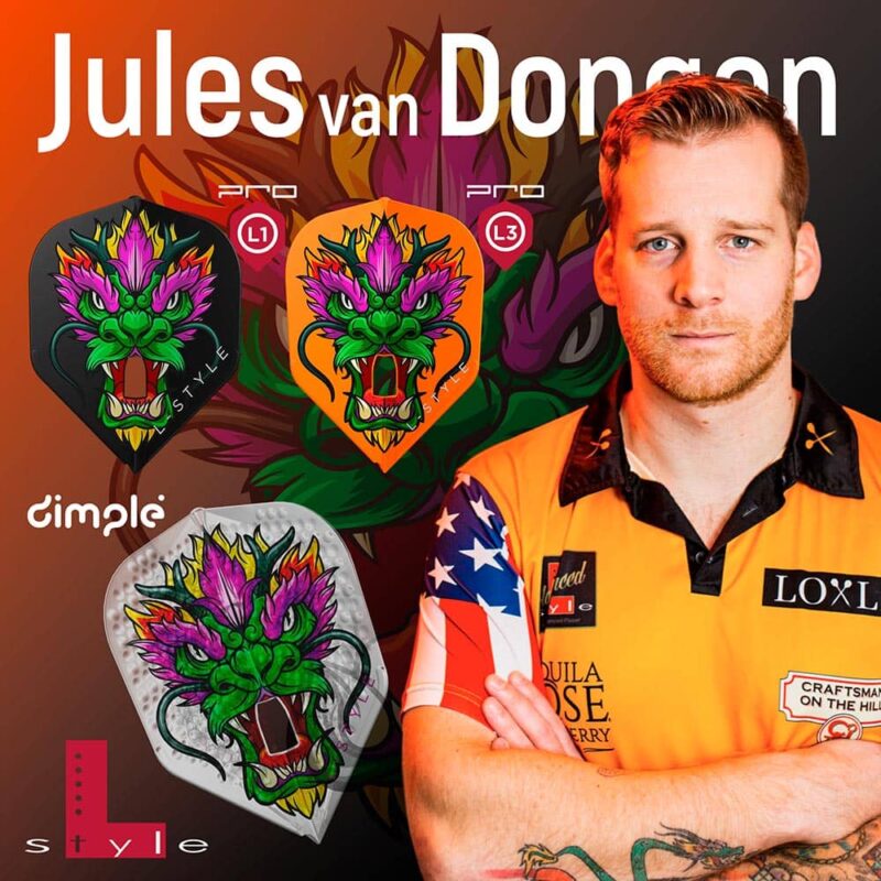 Billaresbalsalobre Plumas Champagne L-Style Signature L3Pro Jules Van Dongen Shape Naranja - Imagen 2