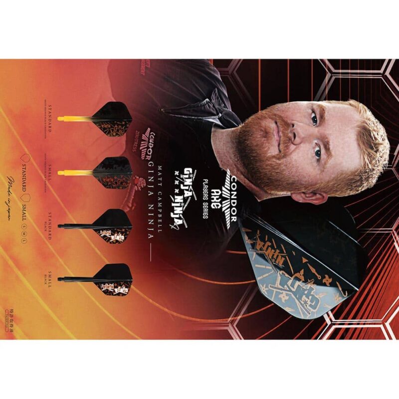 Billaresbalsalobre Plumas Condor Axe Shape Matt Campbell Ginja Ninja S 21.5mm 3 Uds. Negro - Imagen 3