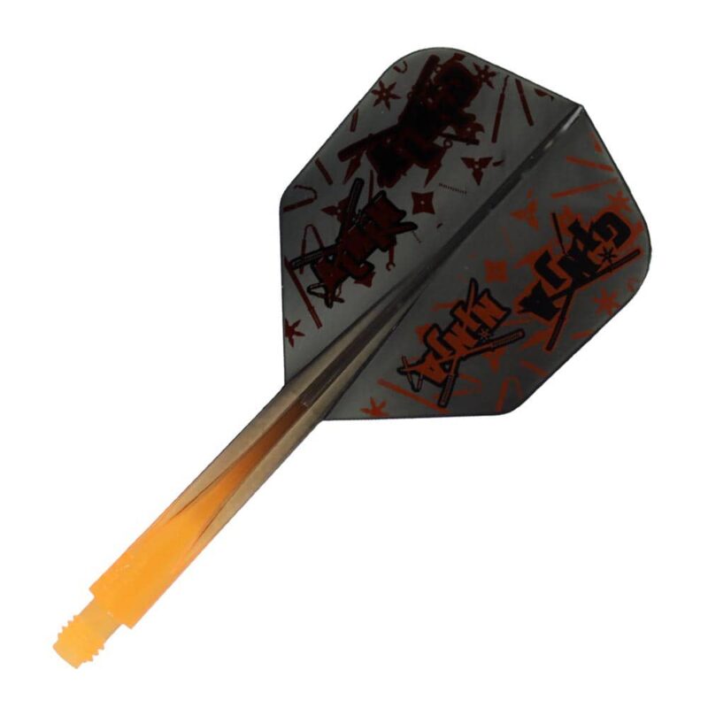 Billaresbalsalobre Plumas Condor Axe Shape Matt Campbell Ginja Ninja M 27.5mm 3 Uds. Naranja Neon