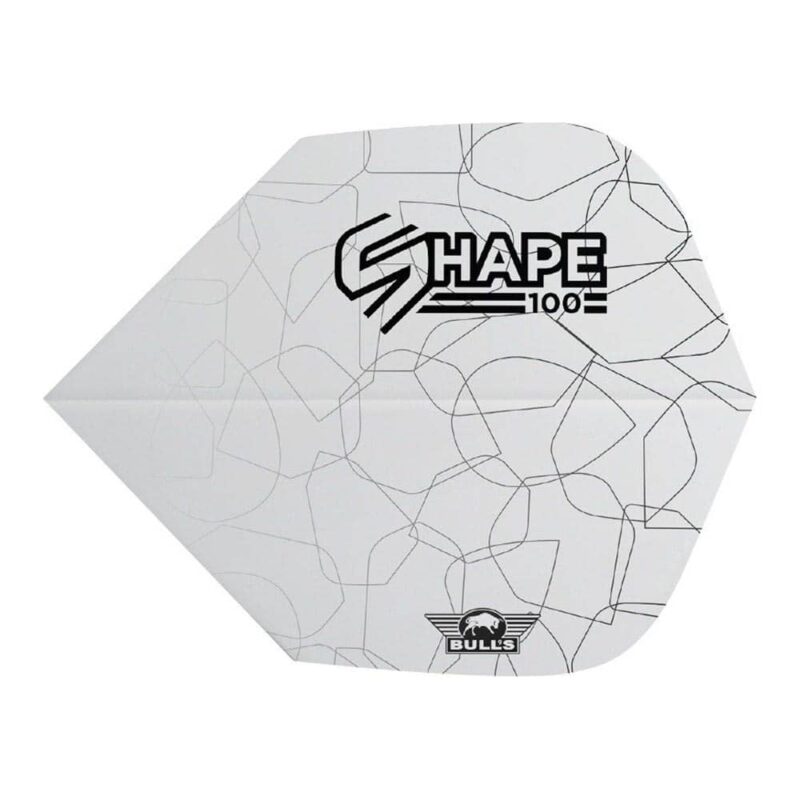 Billaresbalsalobre Plumas Bulls Darts Shape 100 White Shape  BU-50936 - Imagen 2