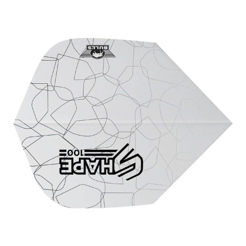 Billaresbalsalobre Plumas Bulls Darts Shape 100 White Shape  BU-50936 - Imagen 3