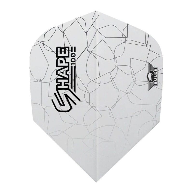 Billaresbalsalobre Plumas Bulls Darts Shape 100 White Shape  BU-50936