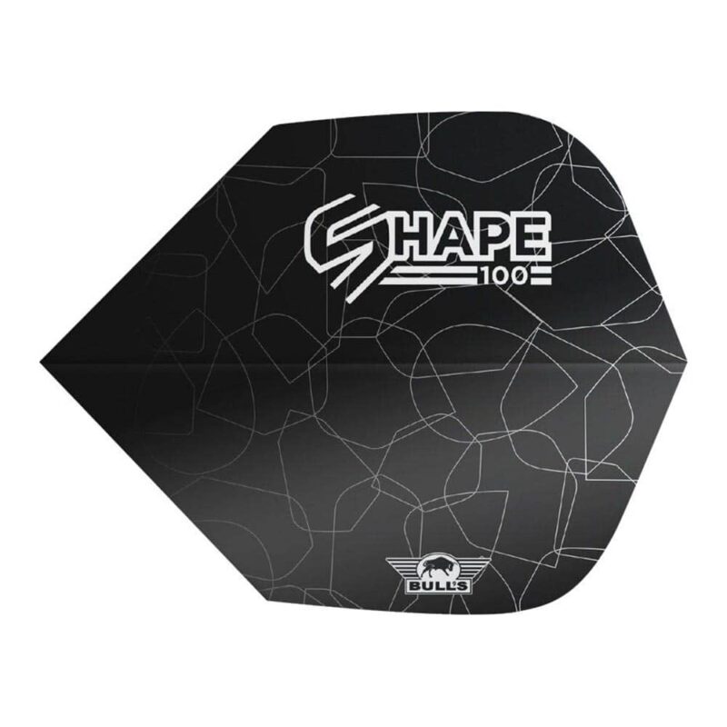Billaresbalsalobre Plumas Bulls Darts Shape 100 Black Shape  BU-50935 - Imagen 2