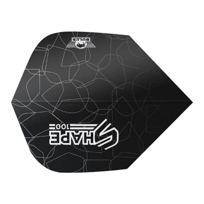 Billaresbalsalobre Plumas Bulls Darts Shape 100 Black Shape  BU-50935 - Imagen 3