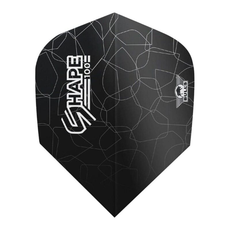 Billaresbalsalobre Plumas Bulls Darts Shape 100 Black Shape  BU-50935