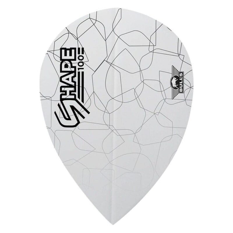 Billaresbalsalobre Plumas Bulls Darts Shape 100 White Pear  BU-50930