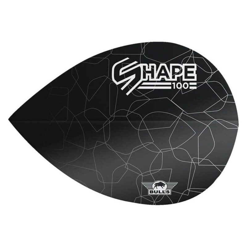 Billaresbalsalobre Plumas Bulls Darts Shape 100 Black Pear  BU-50929 - Imagen 2