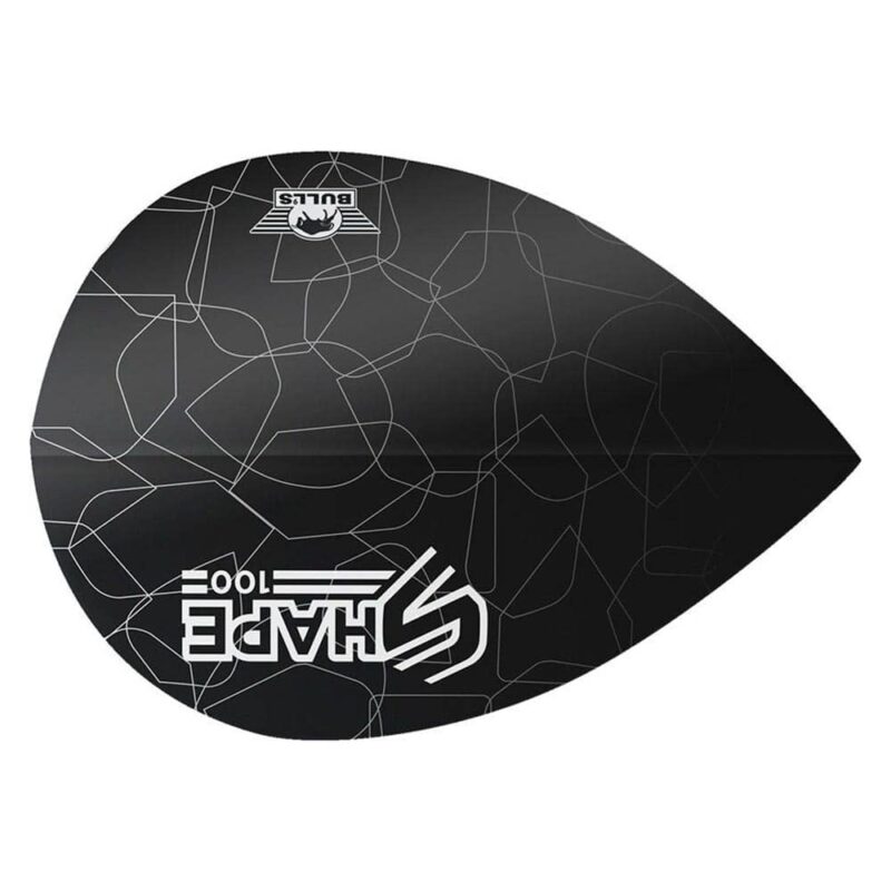 Billaresbalsalobre Plumas Bulls Darts Shape 100 Black Pear  BU-50929 - Imagen 3