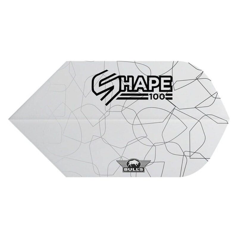 Billaresbalsalobre Plumas Bulls Darts Shape 100 White Slim  BU-50932 - Imagen 2