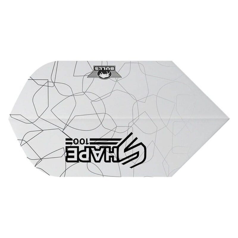 Billaresbalsalobre Plumas Bulls Darts Shape 100 White Slim  BU-50932 - Imagen 3