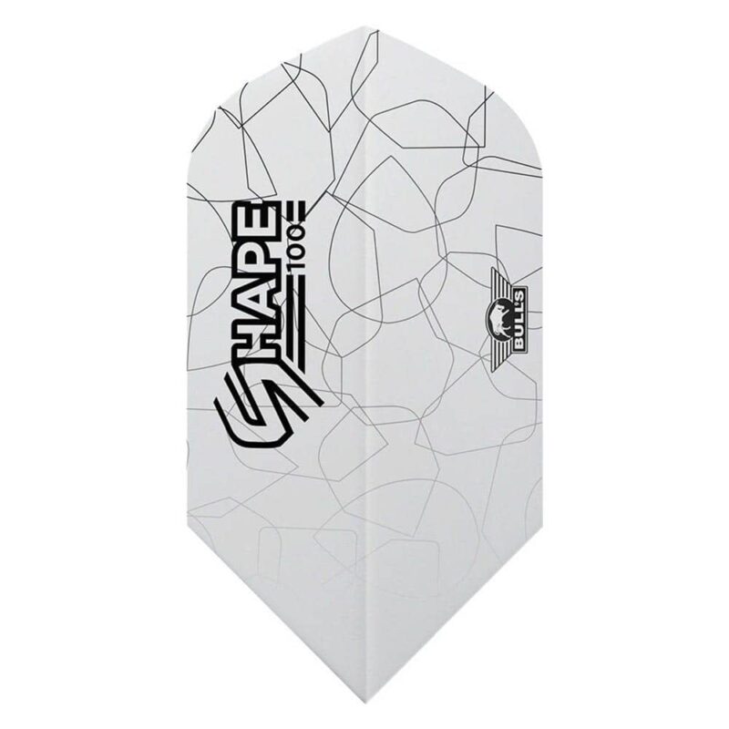Billaresbalsalobre Plumas Bulls Darts Shape 100 White Slim  BU-50932