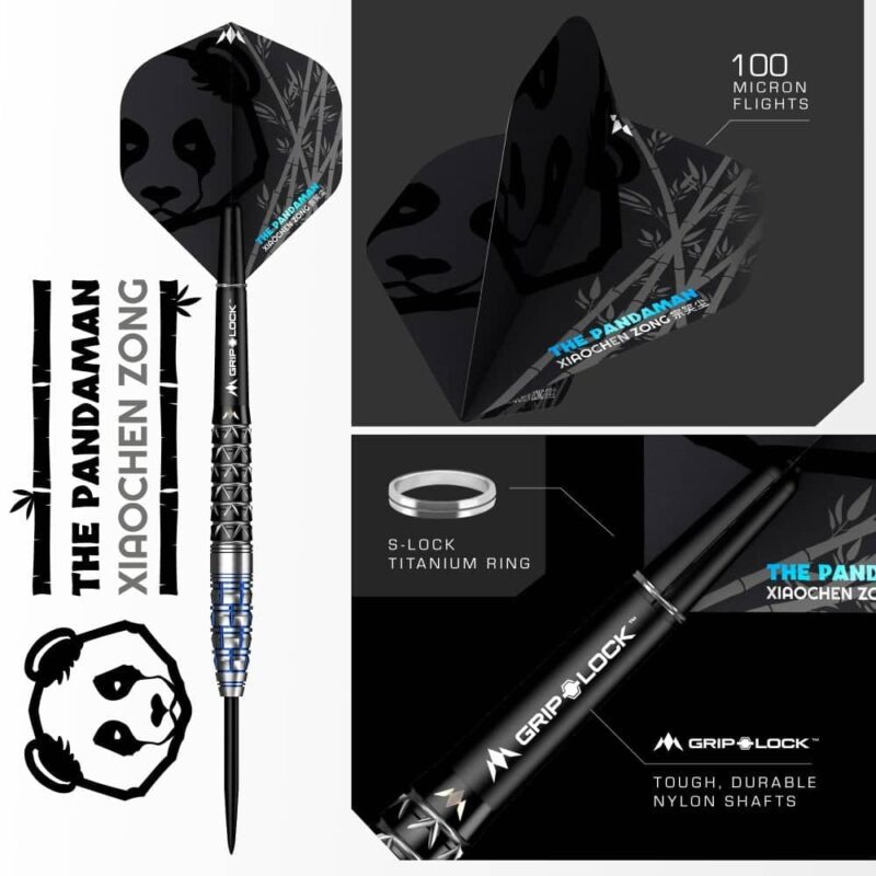 Billaresbalsalobre Dardos Mission Xiaochen Zong The Pandaman 95% 22gr D0870 - Imagen 4